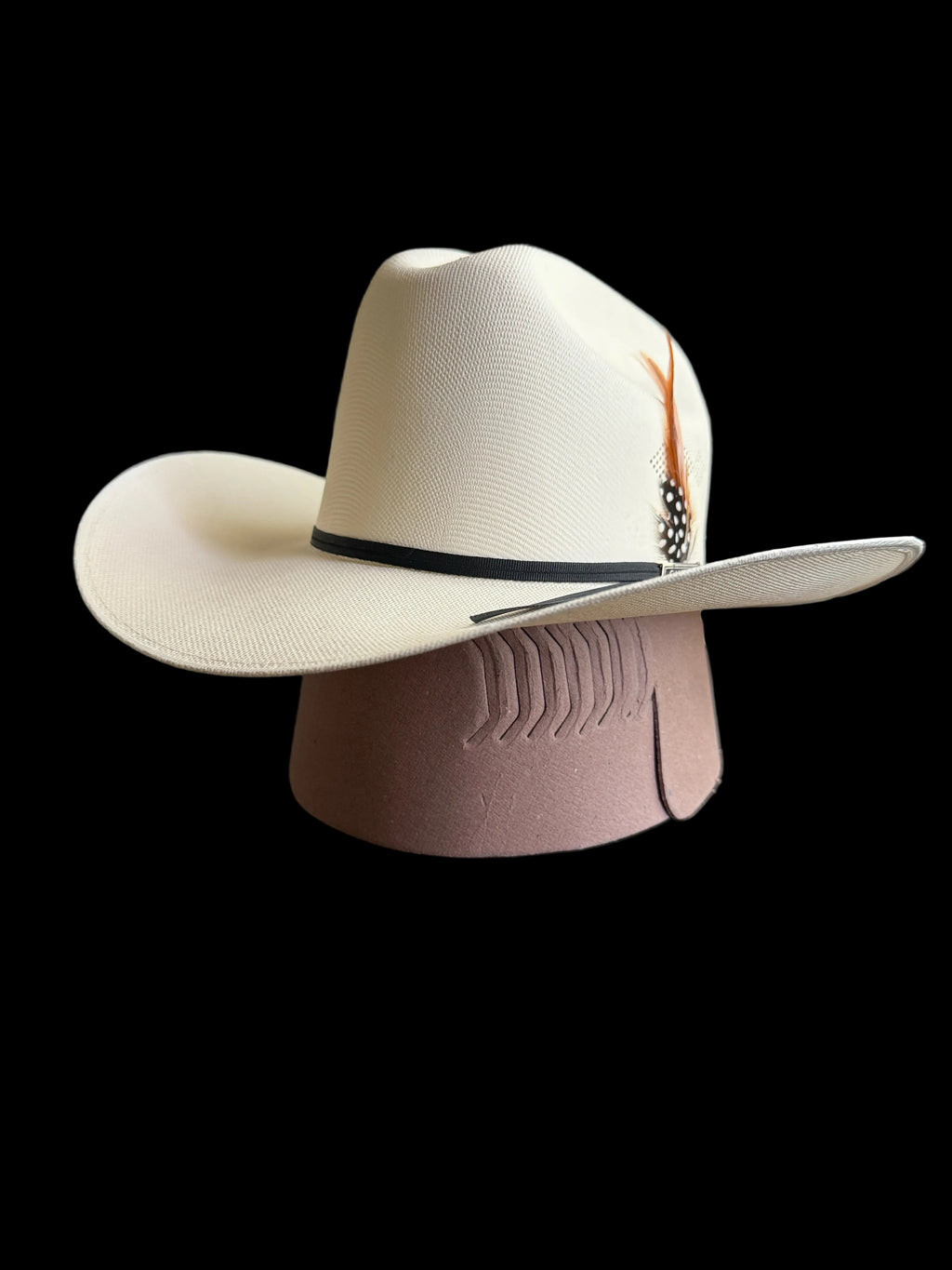 White Western Cowboy Hat – Classic Rodeo Style Hat with Feather Accent 7 | Sombrero Vaquero