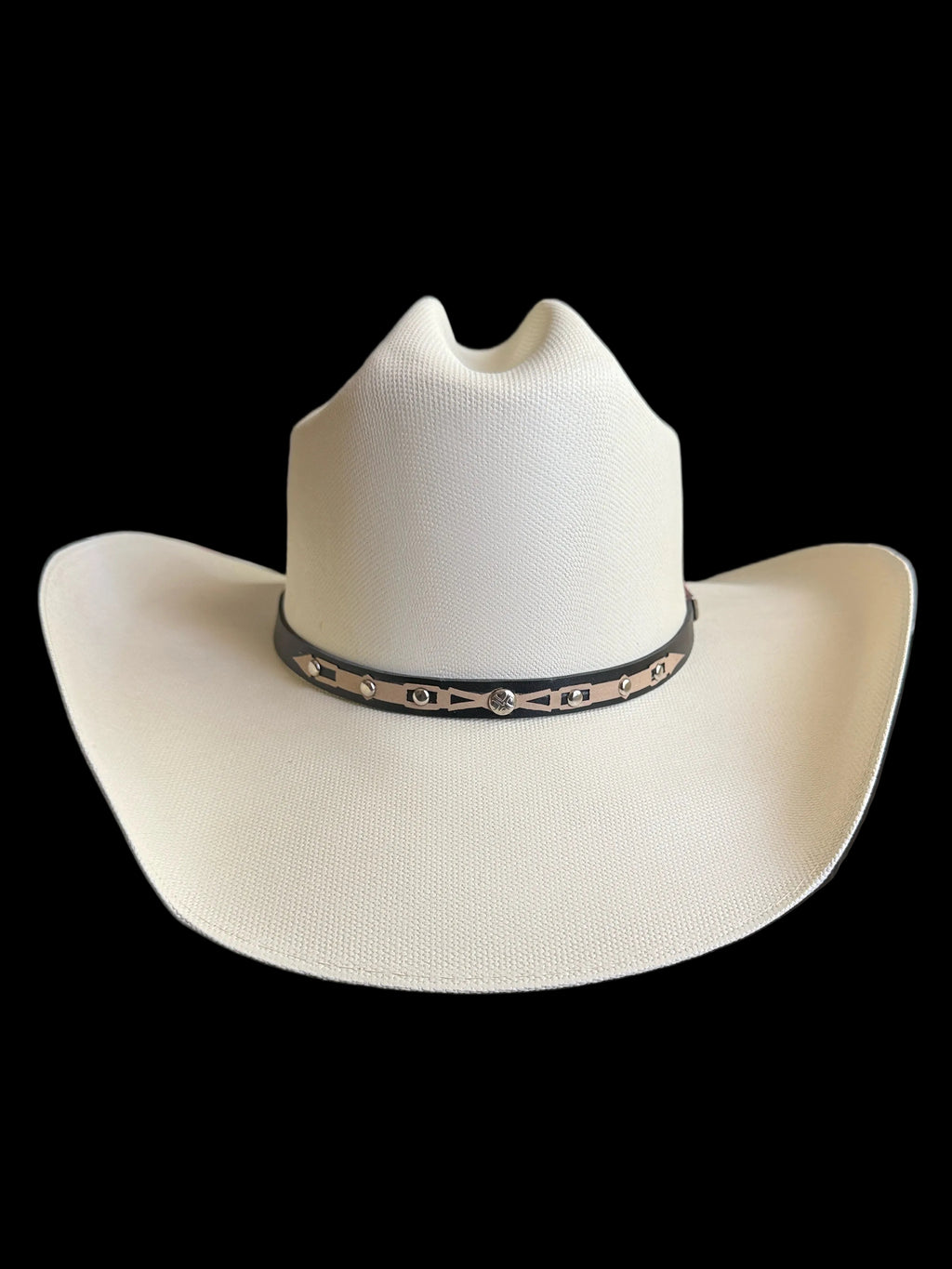 White Western Cowboy Hat – Classic Rodeo Style Hat with Feather Accent 7 1/8 | Charro & Vaquero Inspired