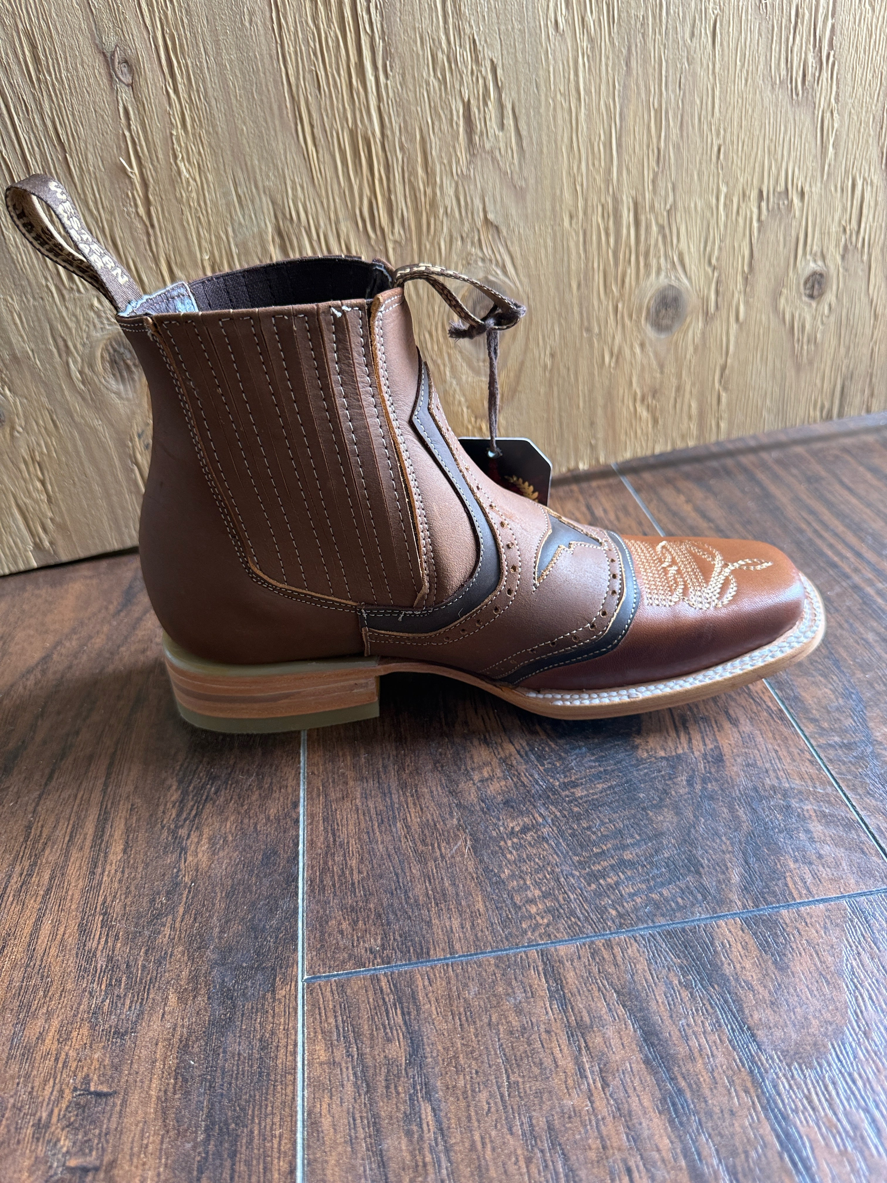 Men’s Torino Rodeo Ankle Boots – Honey Genuine Leather Western Boots | Rodeo Last | Made in Mexico