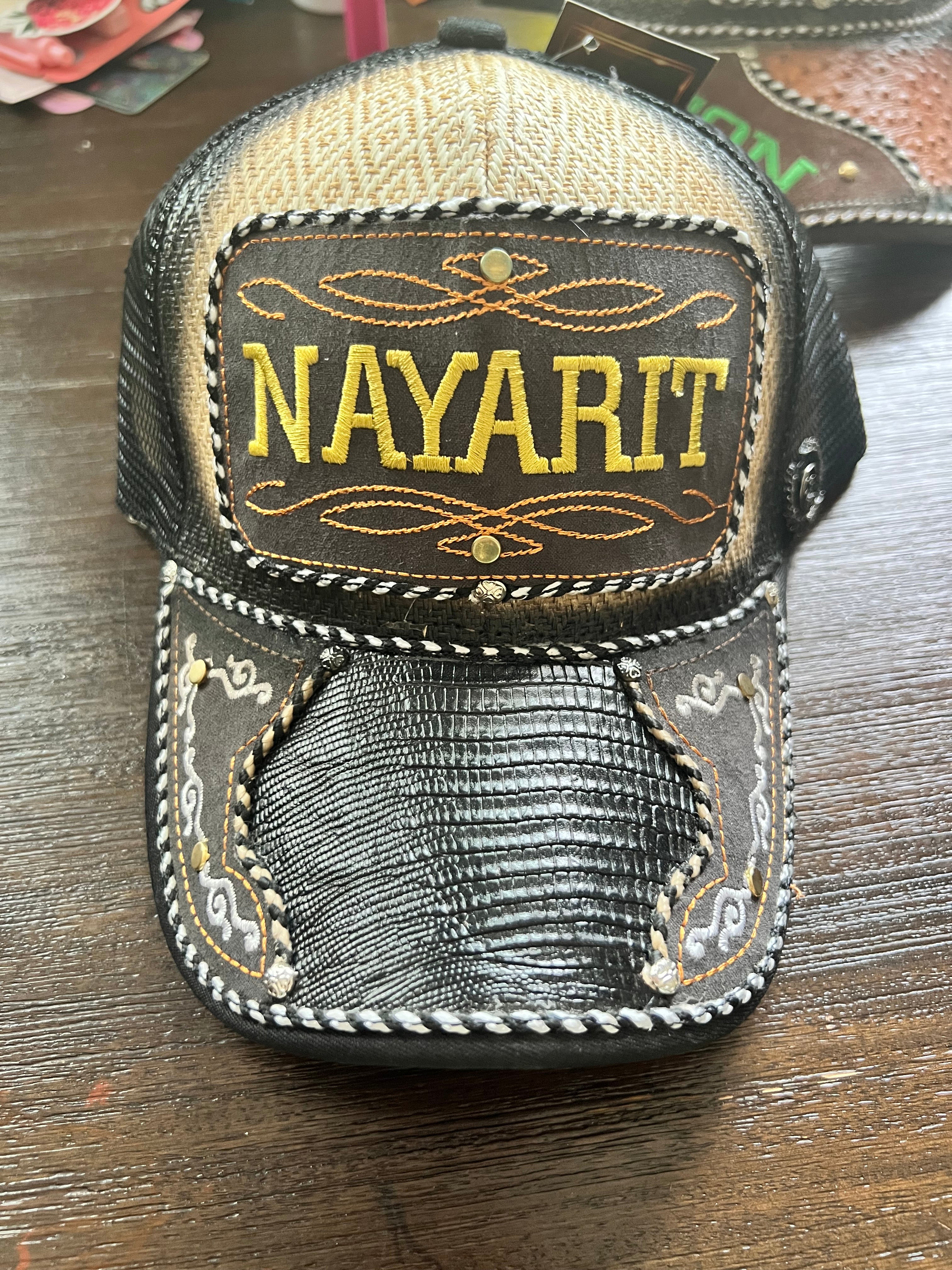 Nayarit Trucker Hat – Western Horse Patch Mesh Cap, Mexican Charro Style Snapback