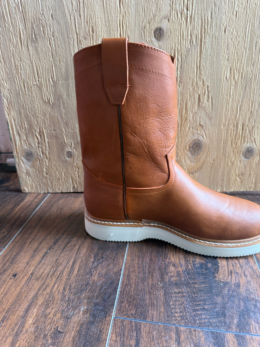 Men’s Leather Work Boots – Western Roper Style Work Boot | Corte Vacuno | Honey