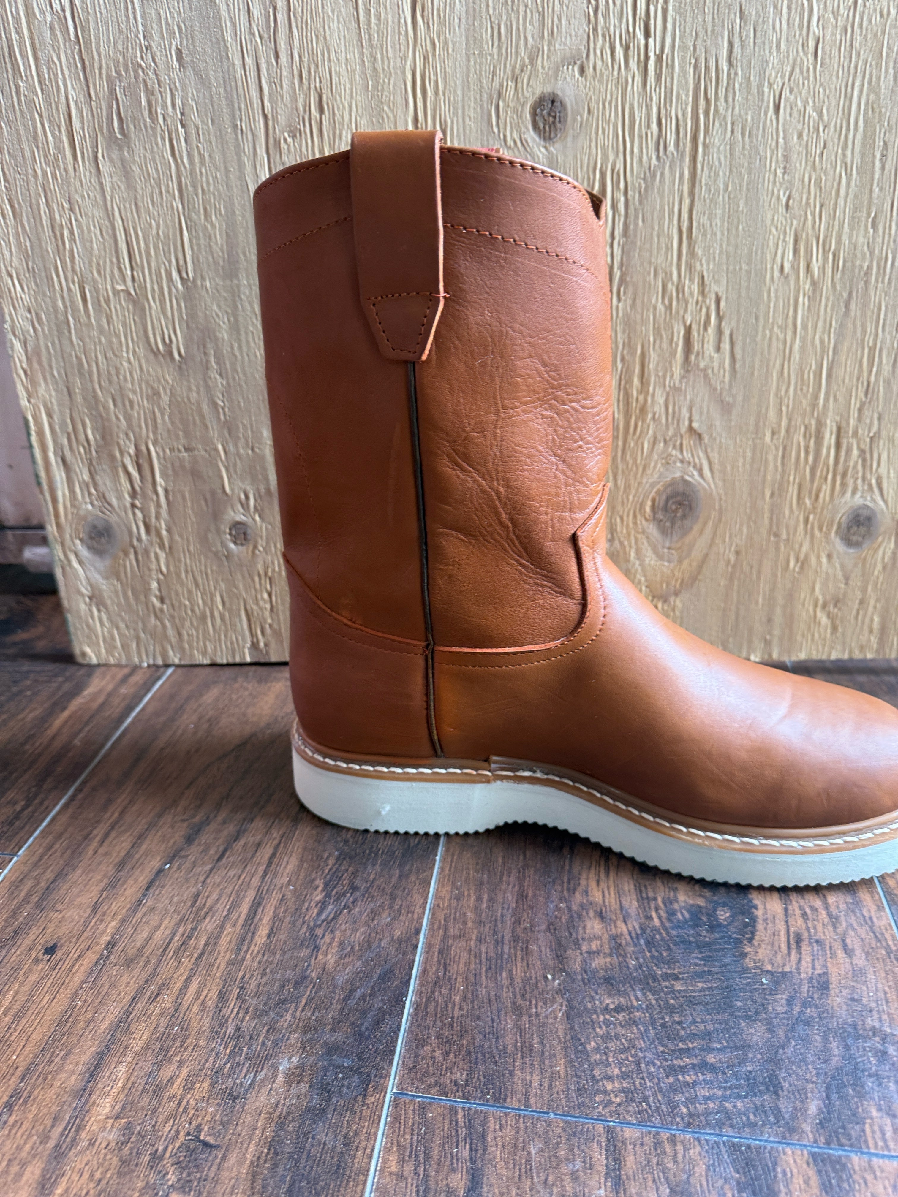 Men’s Leather Work Boots – Western Roper Style Work Boot | Corte Vacuno | Honey