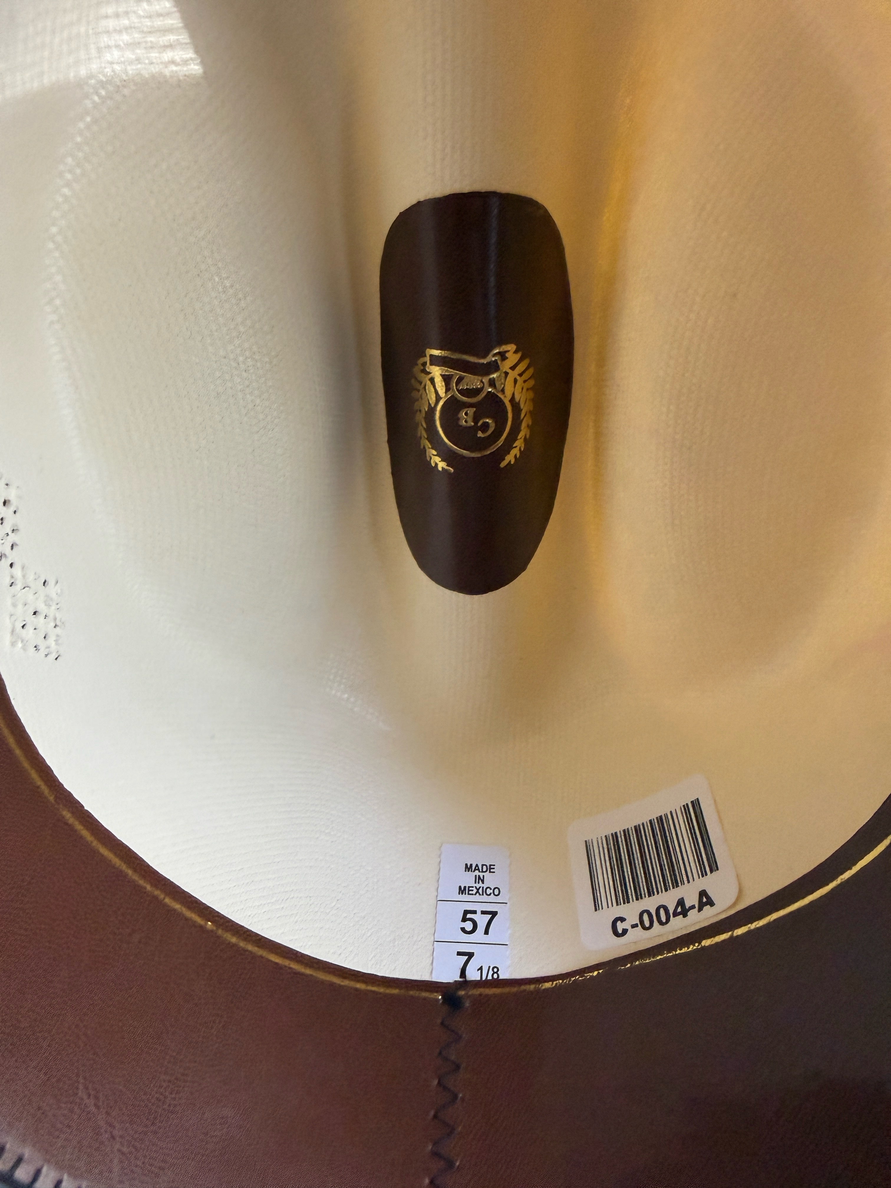 White Western Cowboy Hat – Classic Rodeo Style Hat with Feather Accent 7 1/8 | Charro & Vaquero Inspired