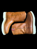 Men’s Leather Work Boots – Western Roper Style Work Boot | Corte Vacuno | Honey