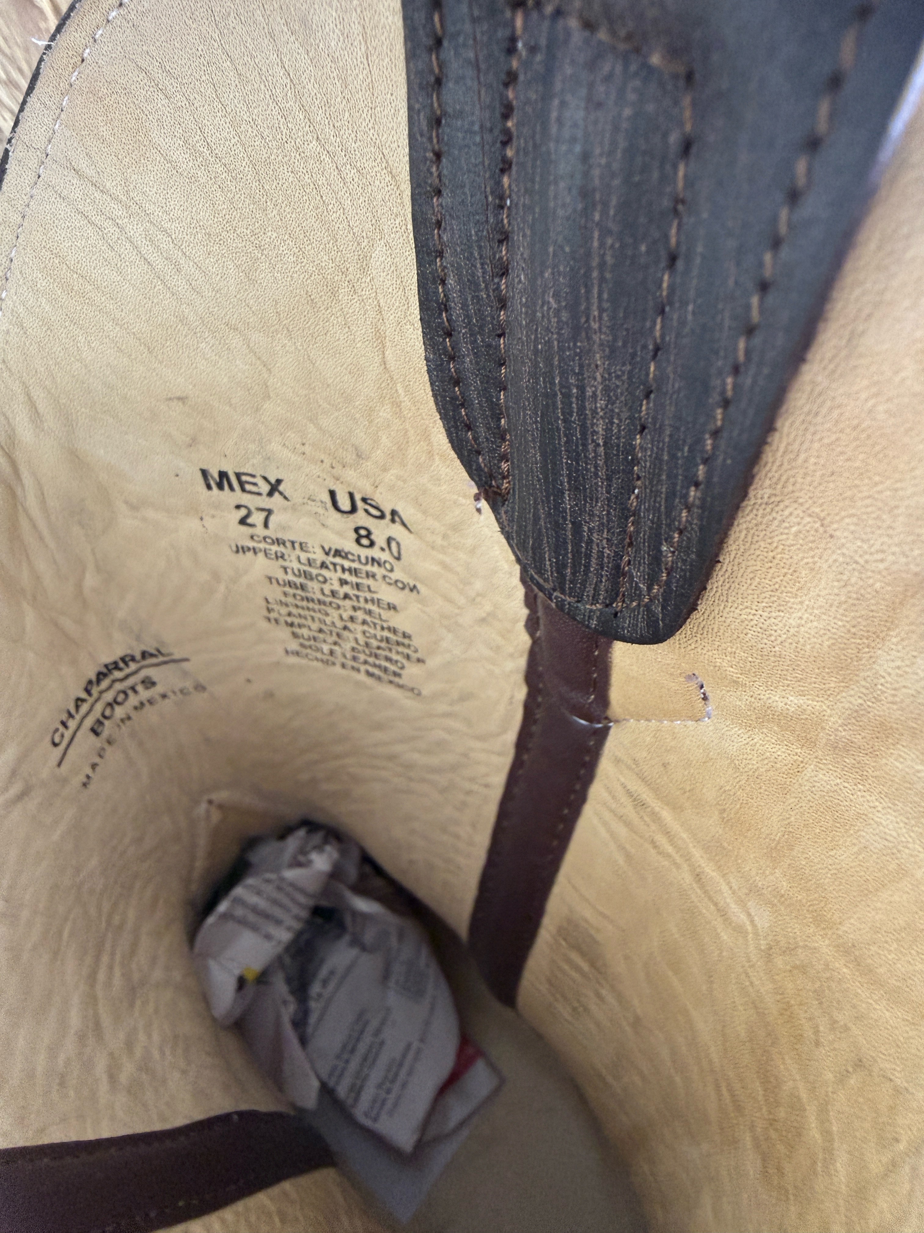 Men’s Ocher Cowboy Boots – Authentic Leather Western Boots Made in Mexico | Bulldog Last | Crazy Bovine Skin