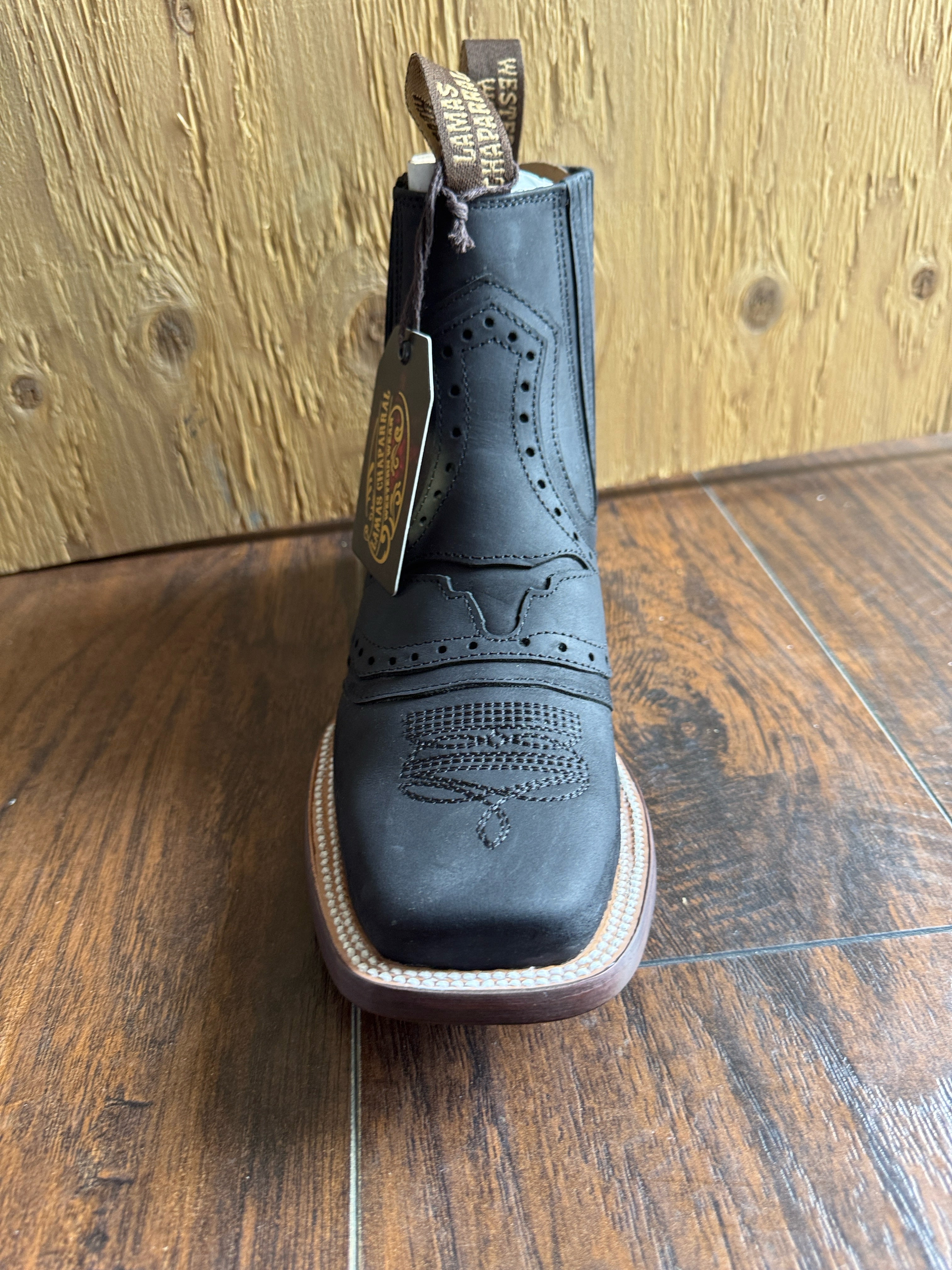 Men’s Torino Rodeo Ankle Boots – Black Genuine Leather Western Boots | Rodeo Last | Made in Mexico