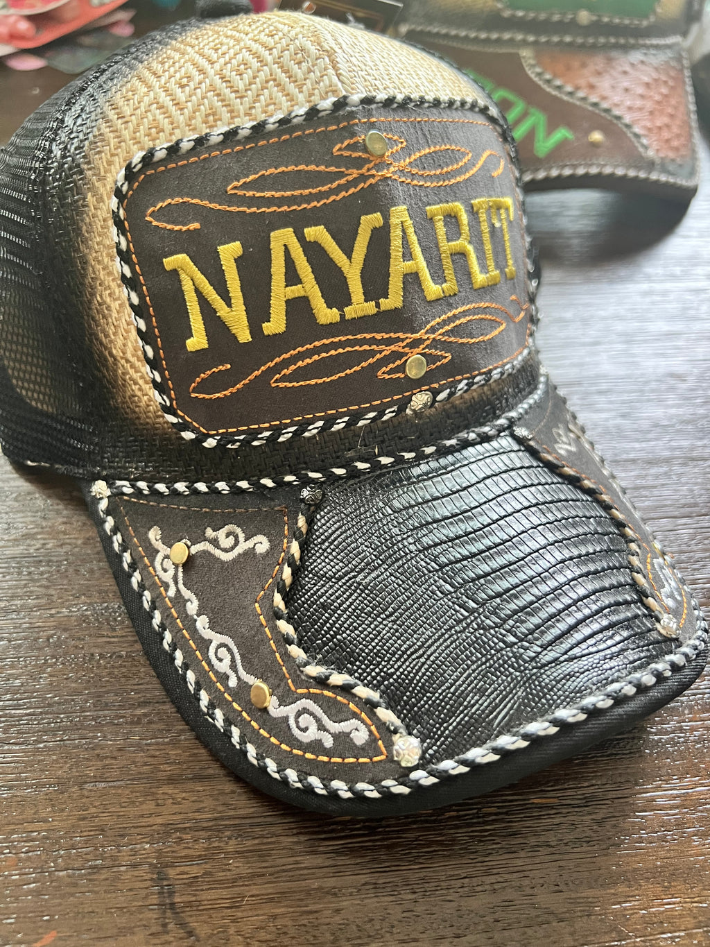 Nayarit Trucker Hat – Western Horse Patch Mesh Cap, Mexican Charro Style Snapback