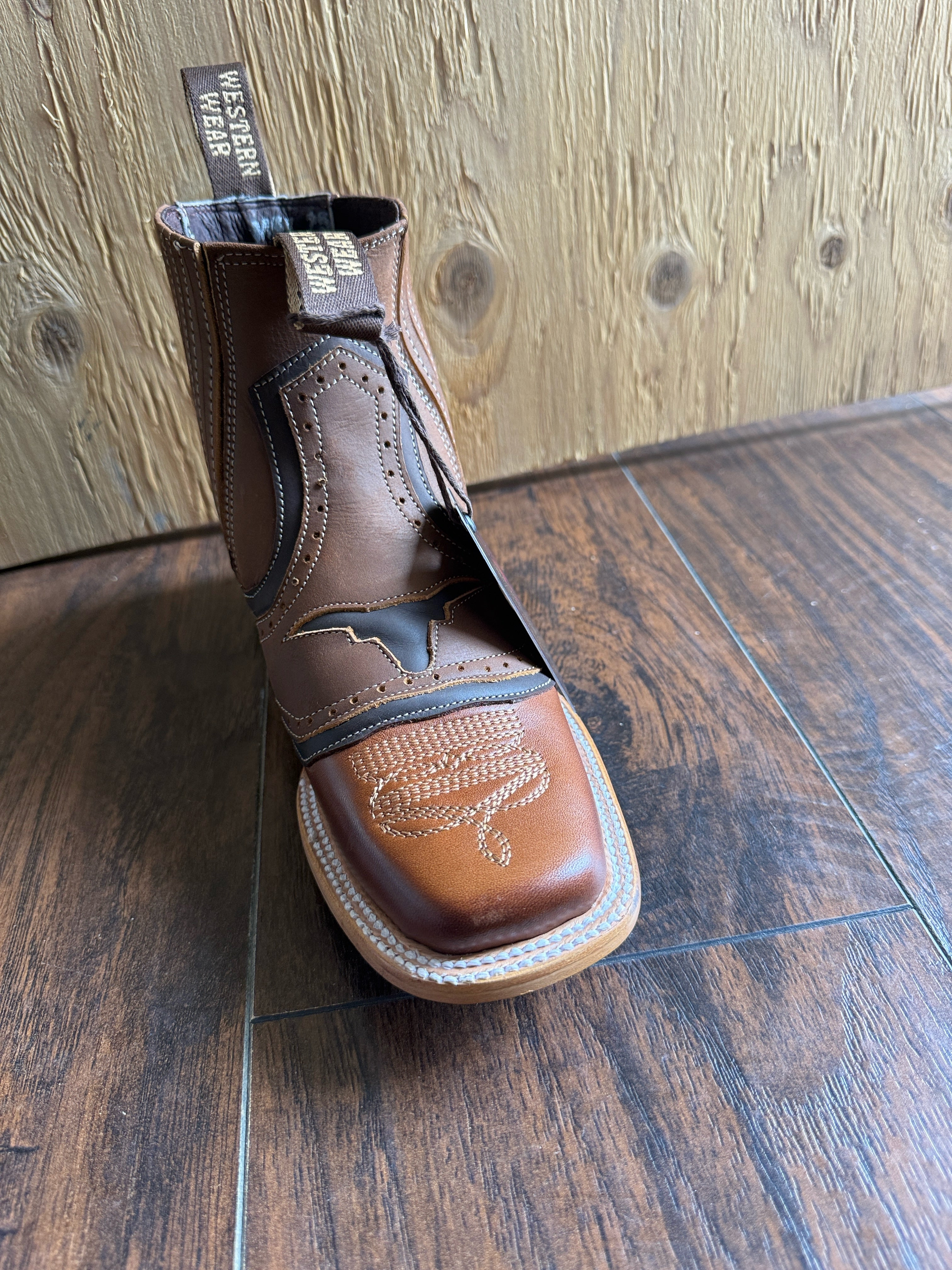 Men’s Torino Rodeo Ankle Boots – Honey Genuine Leather Western Boots | Rodeo Last | Made in Mexico