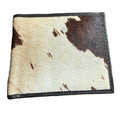 Western Genuine Cowhide Leather Wallet – Handmade Rustic Cowboy Wallet