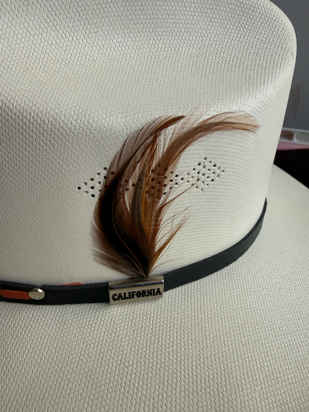 White Western Cowboy Hat – Classic Rodeo Style Hat with Feather Accent 7 | Charro & Vaquero Inspired
