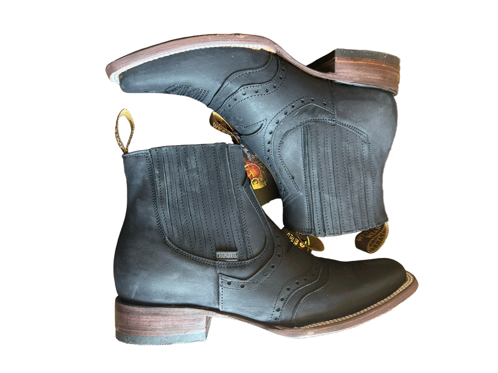 Men’s Torino Rodeo Ankle Boots – Black Genuine Leather Western Boots | Rodeo Last | Made in Mexico