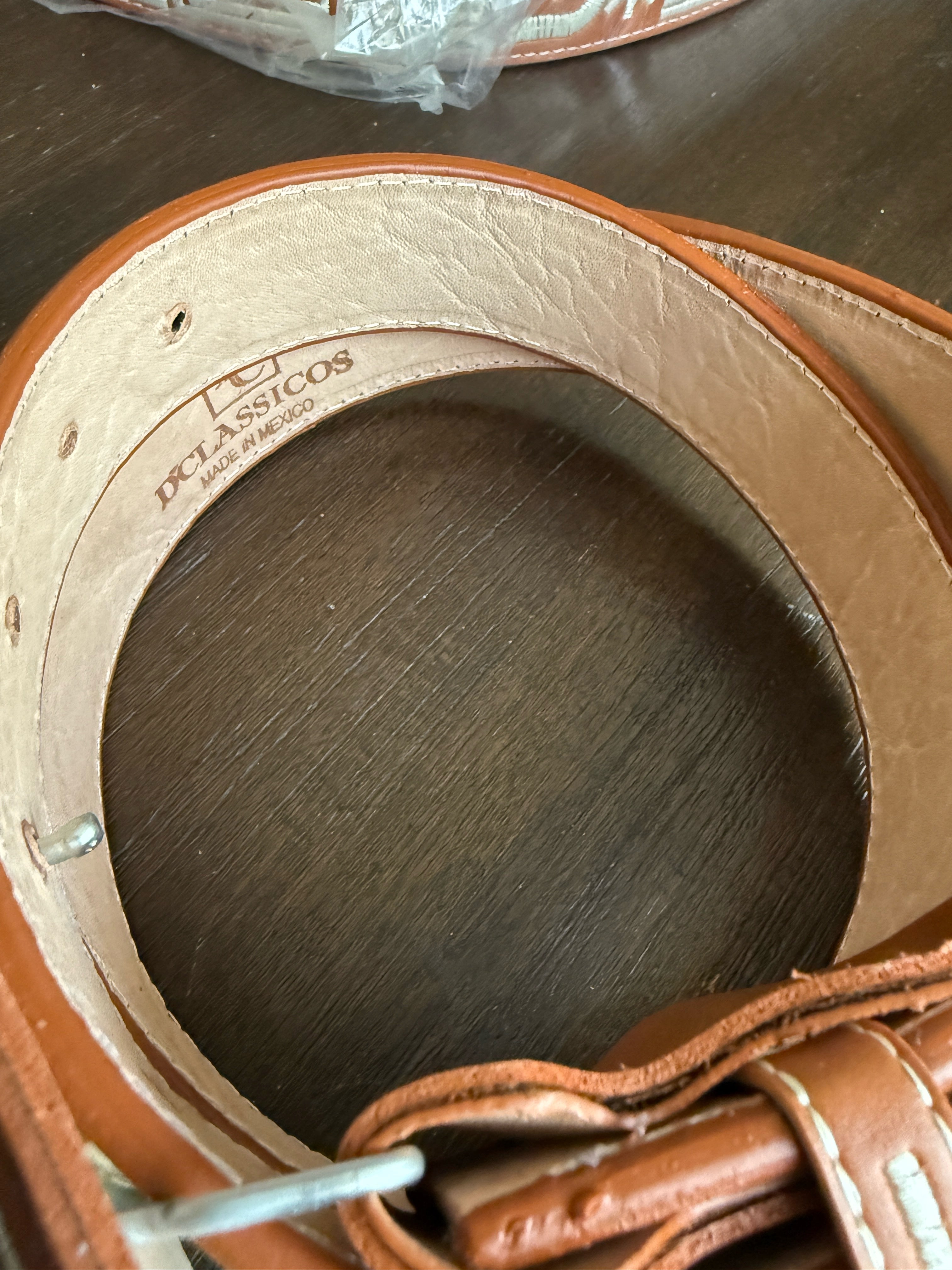 Horseshoe Leather Men's Cowboy Belt – Embroidered Western Style