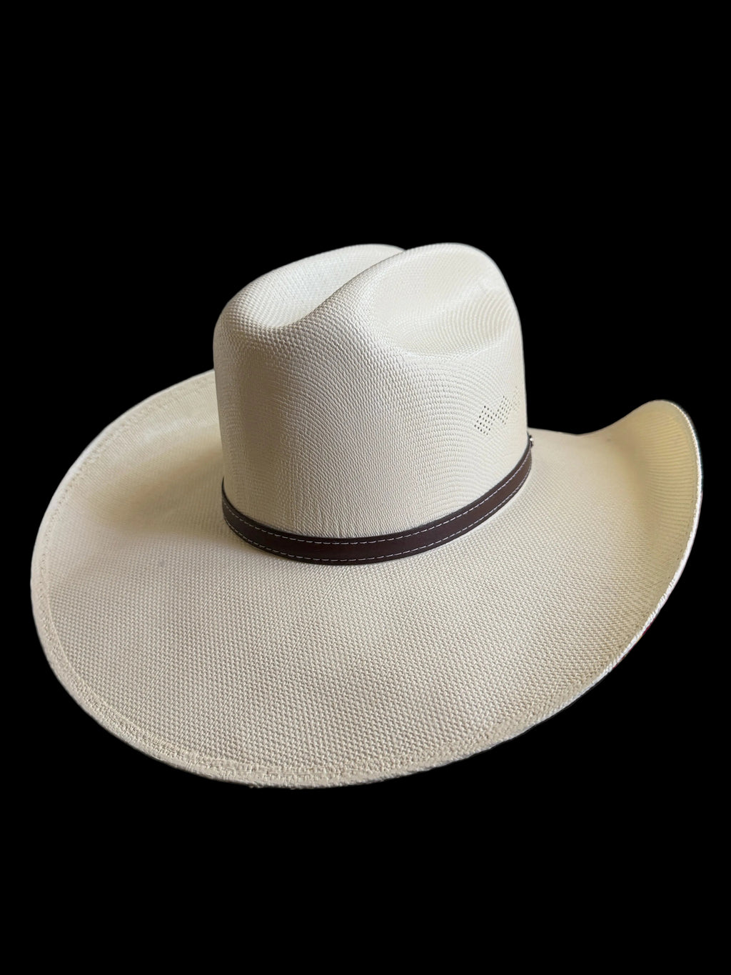 White Western Cowboy Hat – Classic Rodeo Style Hat with Feather Accent 6 7/8 | Sombrero Vaquero
