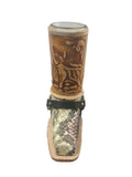 Leather Boot Shot Glass Western Collectible - Authentic Mexican Leather Boot Shot Glass