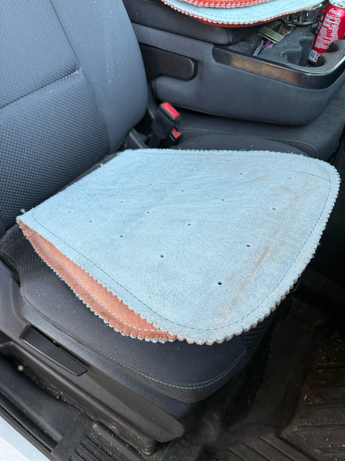 Car Seat Cover Genuine Leather– Handcrafted Deer Design Seat Protector for Cars, Trucks & SUVs