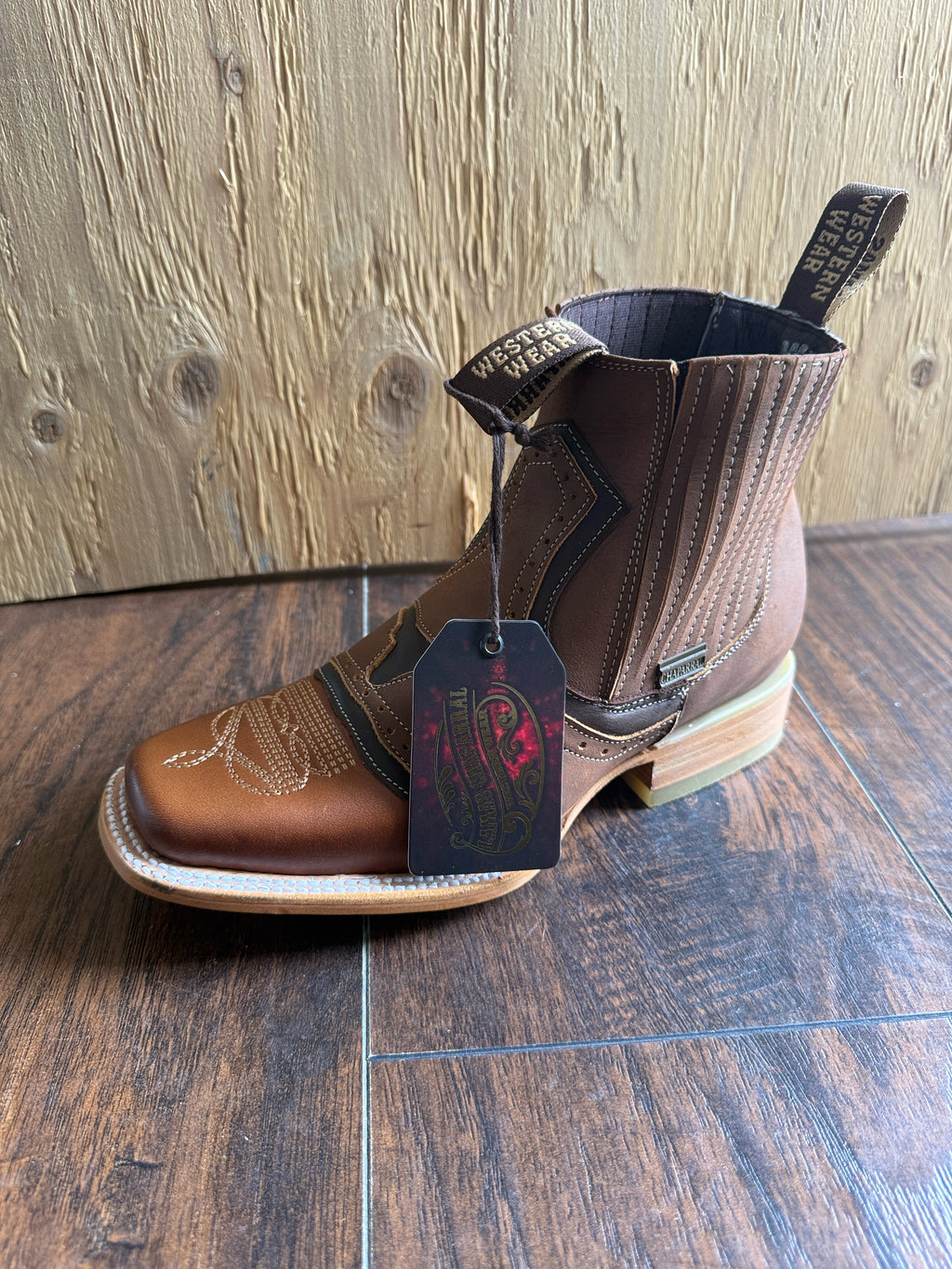 Men’s Torino Rodeo Ankle Boots – Honey Genuine Leather Western Boots | Rodeo Last | Made in Mexico
