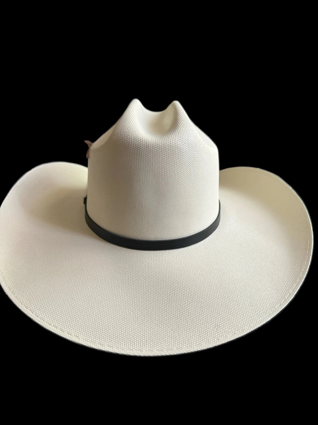 White Western Cowboy Hat – Classic Rodeo Style Hat with Feather Accent 7 | Charro & Vaquero Inspired