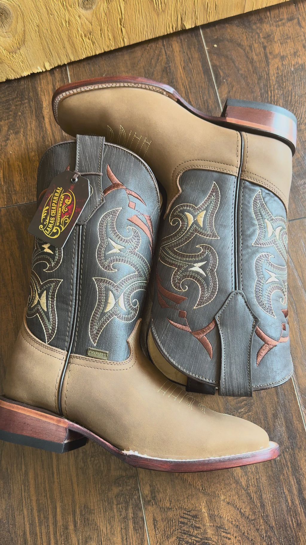 Men’s Ocher Cowboy Boots – Authentic Leather Western Boots Made in Mexico | Bulldog Last | Crazy Bovine Skin